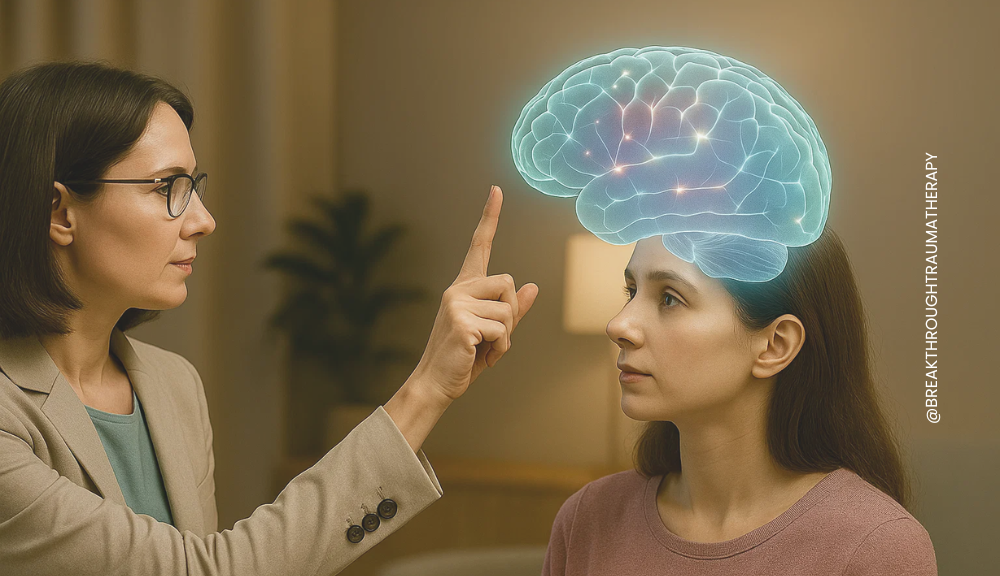 woman being lead in emdr