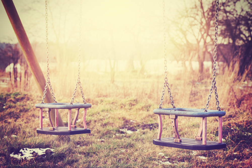 Vintage swingset